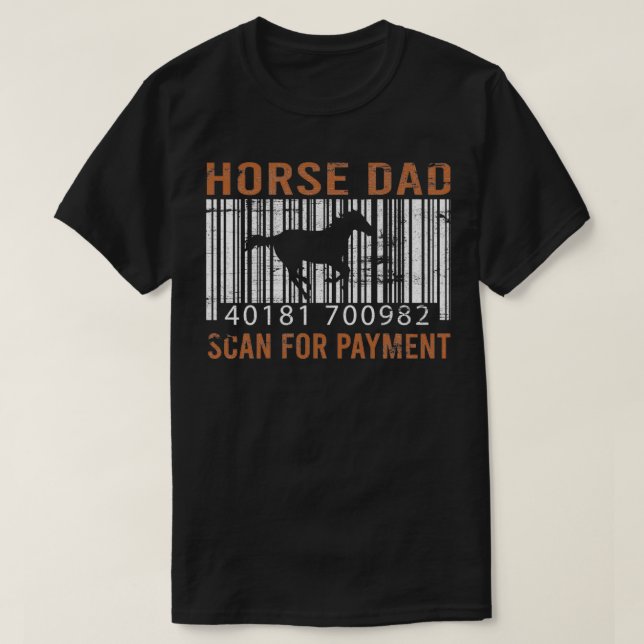 Horse Pappa Funny Horse Pappa Equestrian Gift T Shirt (Design framsida)