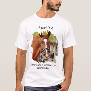 Horse Pappa- Funny Horse Sayed - Photo Horse Lover T Shirt