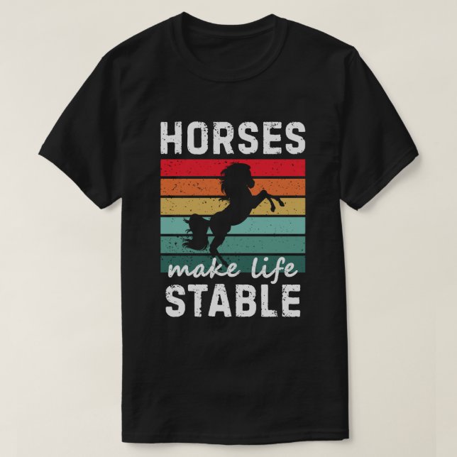 Horse pappa skämt t shirt (Design framsida)