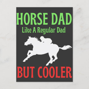 Horse Pappa som ett vanligt Pappa men kylare Vykort