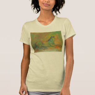 Horse Pastel Porträtt T-shirt