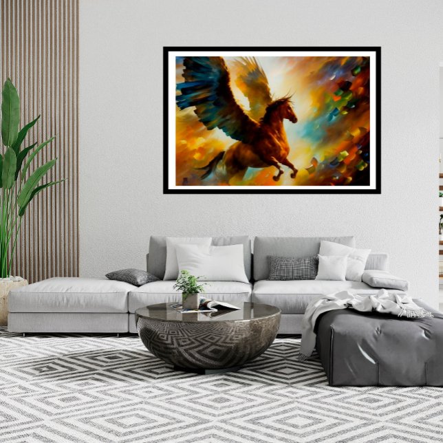 Horse Pegasus som flyger på BeSnygg Färg Poster (Skapare uppladdad)