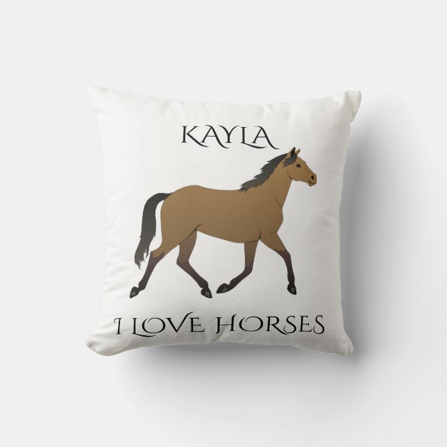 HORSE personlig dekorativ kudde. Kudde (Framsida)