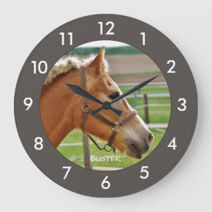 Horse Personlig Large Clock Stor Klocka