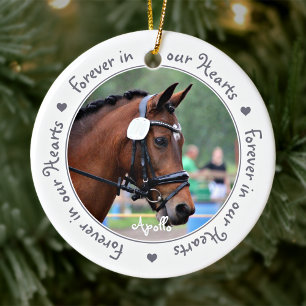 Horse Pet Memorial Julgransprydnad Keramik