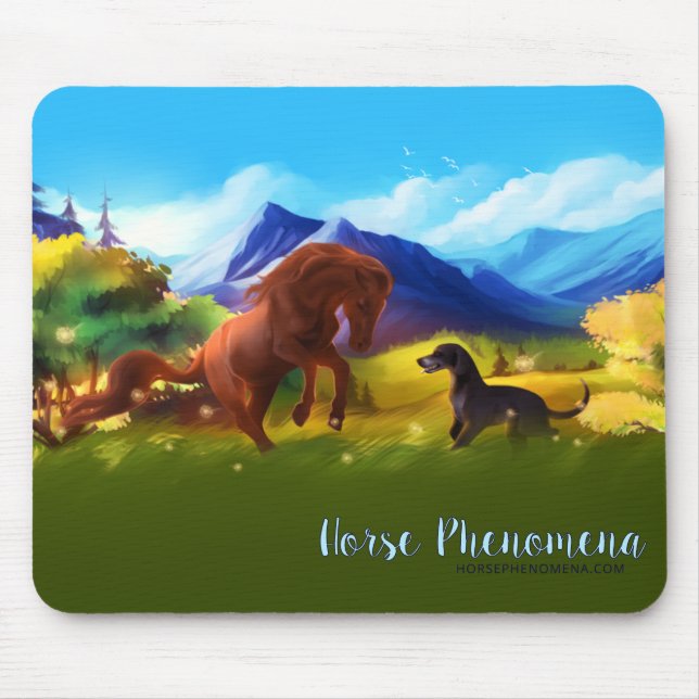 Horse Phenomena Mouse Pad Musmatta (Framsidan)