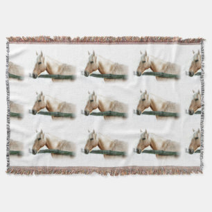 Horse Photo Throw Blanket Mysfilt