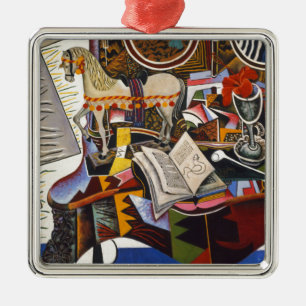 Horse Pipe Red Flower av Joan Miro Julgransprydnad Metall