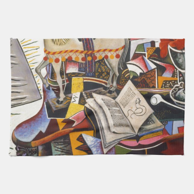 Horse Pipe Red Flower av Joan Miro Kökshandduk (Horisontell)