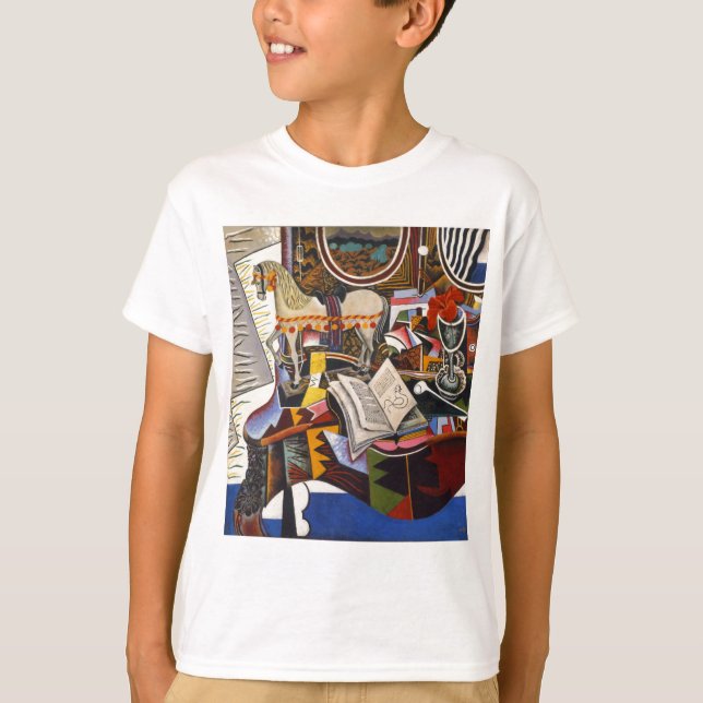 Horse Pipe Red Flower av Joan Miro T Shirt (Framsida)