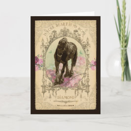 Horse Poeme - gratulationskort Kort
