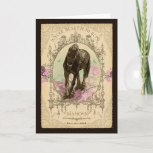 Horse Poeme - gratulationskort Kort
