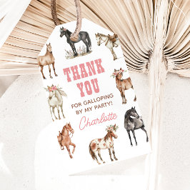 Horse Pony Birthday Tack Gift Märkres Presentetikett