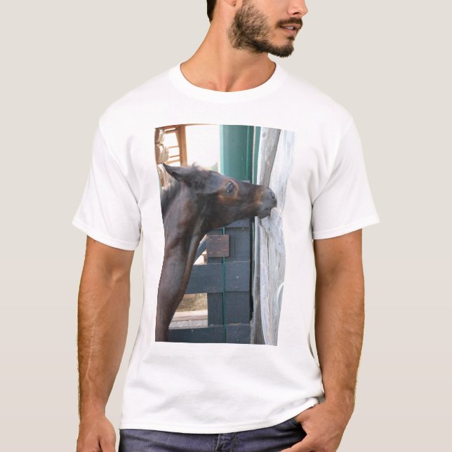 Horse/Pony Bita Humor T Shirt (Framsida)