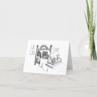 Horse Pony Get well Soon Card Tack Kort