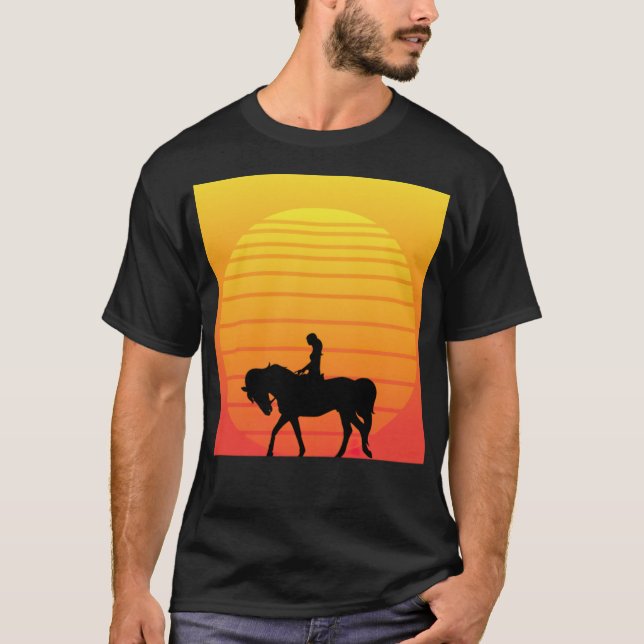 Horse Pony Riding Sweet Horse Kärlek vänskap bibi T Shirt (Framsida)