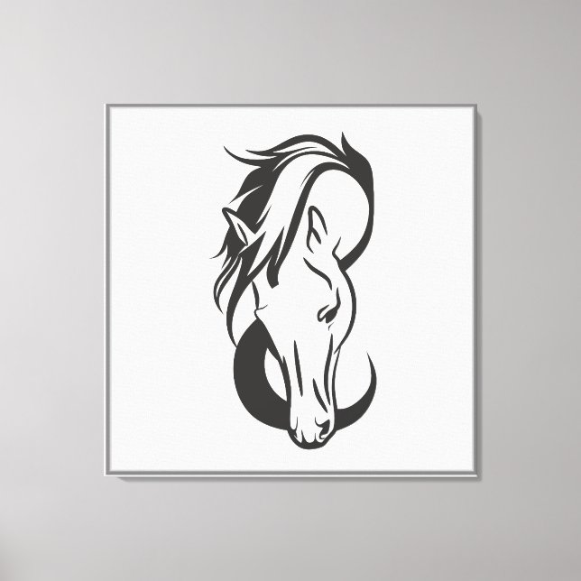Horse portrait, canvastryck (Framsida)