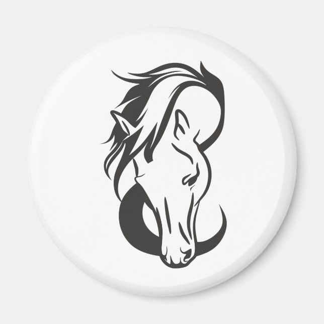 Horse portrait, magnet (Framsidan)
