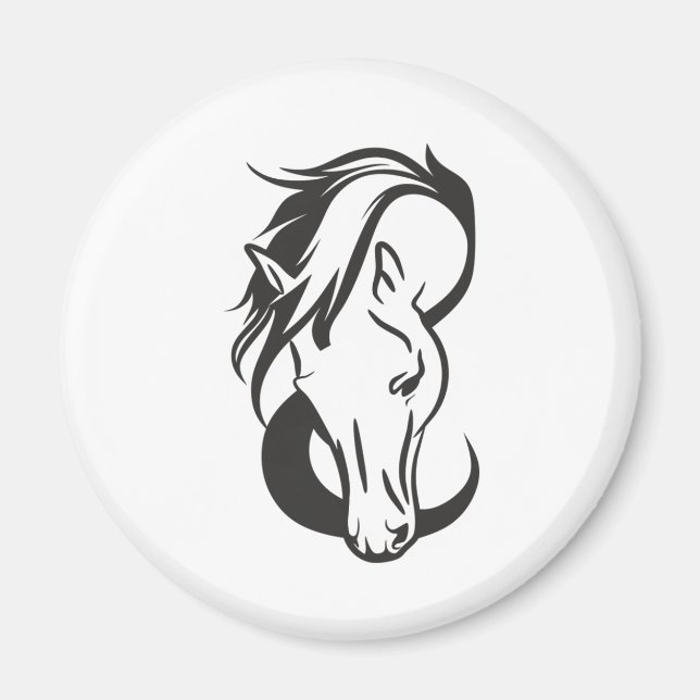 Horse portrait magnet (Framsidan)