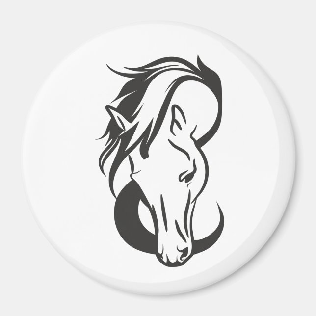 Horse portrait, magnet (Framsidan)