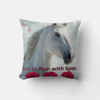 Horse Porträtt för Equestrian Soul och Horse Lover Kudde