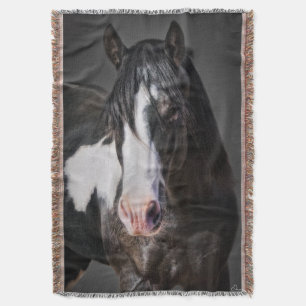 Horse Porträtt II Filt