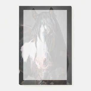 Horse Porträtt II Post-it Block