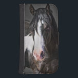 Horse Porträtt II Samsung S4 Plånboksfodral<br><div class="desc">Djur</div>