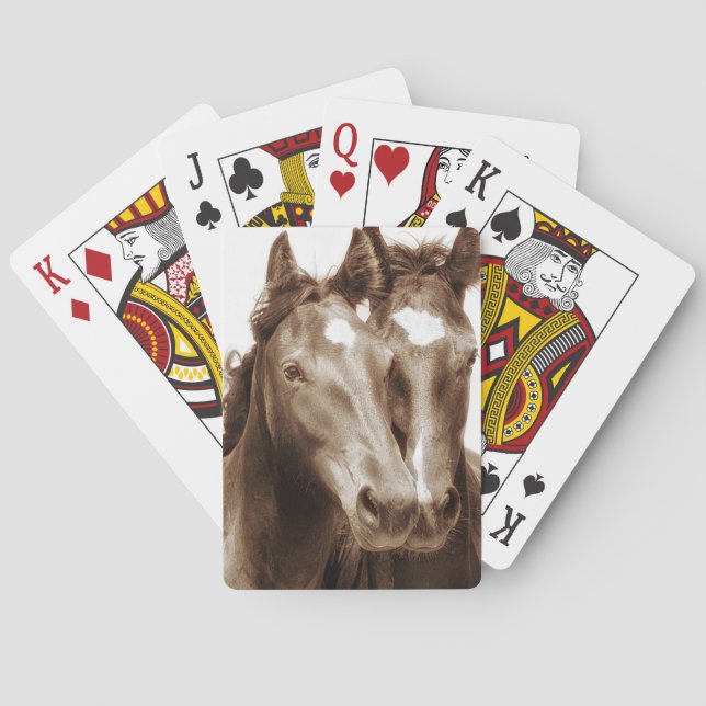 Horse Porträtt III Kortlek (Baksidan)