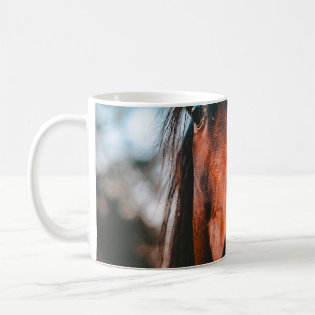 HORSE PORTRÄTT KAFFEMUGG (Vänster)