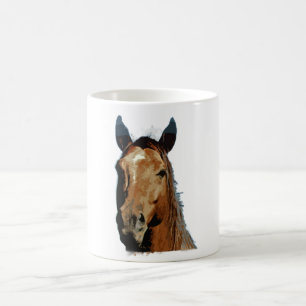 Horse Porträtt Kaffemugg