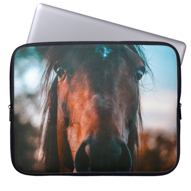 HORSE PORTRÄTT LAPTOP FODRAL (Framsidan)