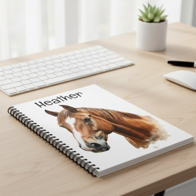 Horse Porträtt Personlig Anteckningsbok (Skapare uppladdad)