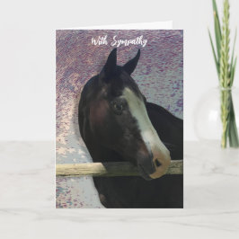 HORSE PORTRÄTT PHOTO ANIMAL SYMPATHY CARD KORT