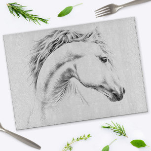 Horse porträtt Teckning Equestrian Art Elegant