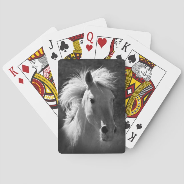 Horse Porträtt V Spelkort (Baksidan)