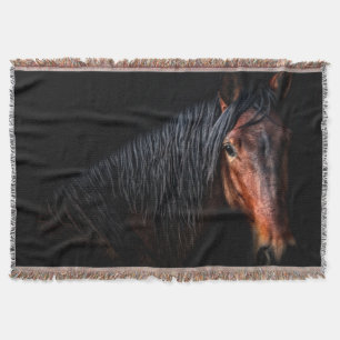 Horse Porträtt VII Filt