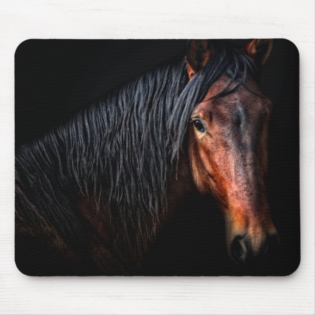 Horse Porträtt VII Musmatta (Framsidan)
