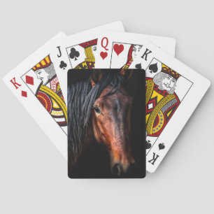 Horse Porträtt VII Spelkort