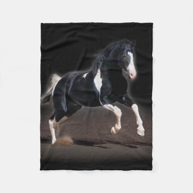 Horse Porträtt VIII Fleecefilt (Framsidan)