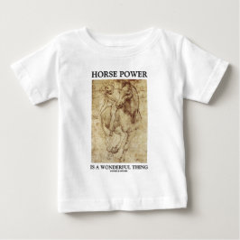 Horse Power är en underbar Sak Leonardo da Vinci Tee