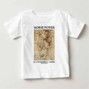 Horse Power är en underbar Sak Leonardo da Vinci Tee Shirt