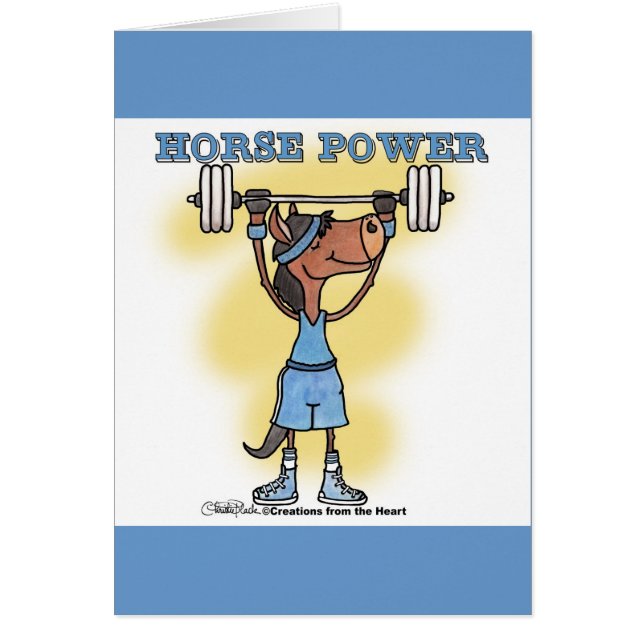 Horse Power Hälsningskort (Framsidan)