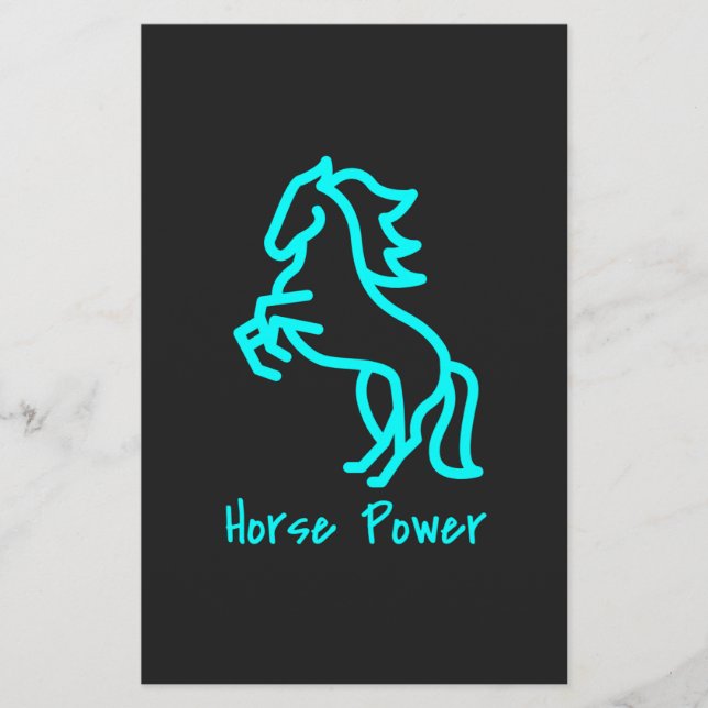 Horse Power i Blue Brevpapper (Framsida)