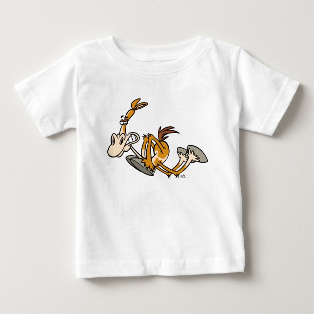 Horse Power tecknad Baby T-Shirt (Framsida)