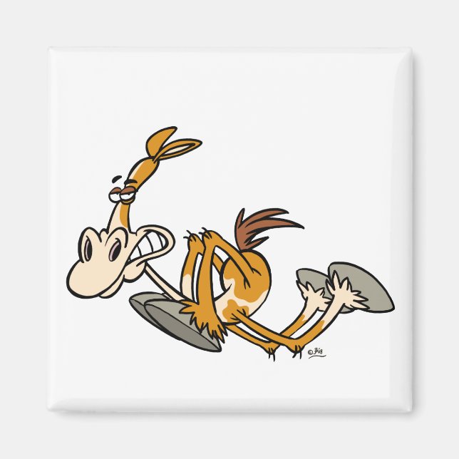 Horse Power tecknad Magnet (Framsidan)