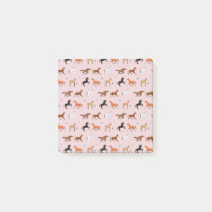 Horse Print Mönster, Women & Girls Kid, Cowgirl Post-it Block