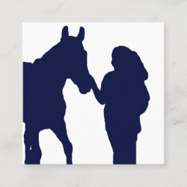 Horse Professional Business Card Fyrkantigt Visitkort