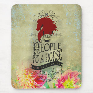Horse Quote - Mousepad Musmatta