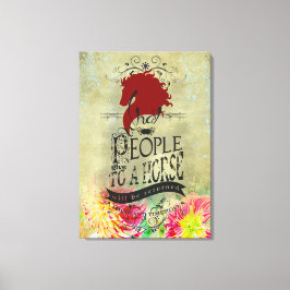 Horse Quote - Wrapped Canvas